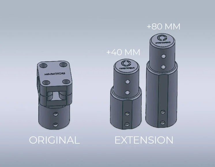 carbonrevo dualtron vorbauverlängerung 80 mm