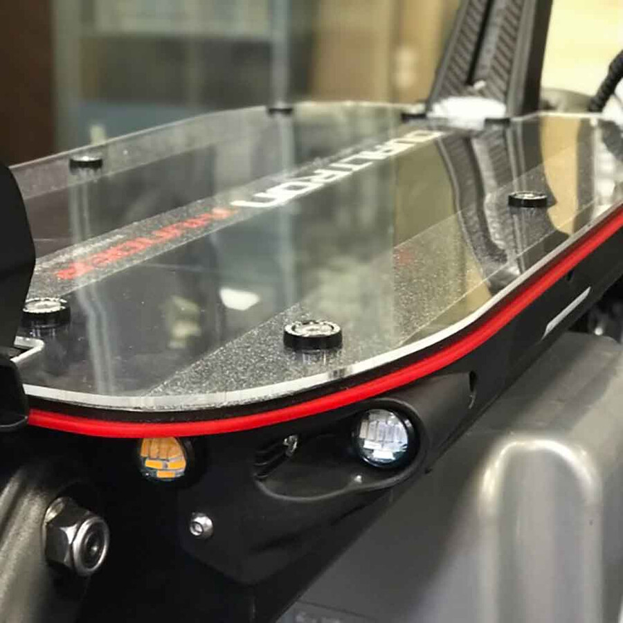 carbonrevo dualtron x deckabdeckung in mattschwarz