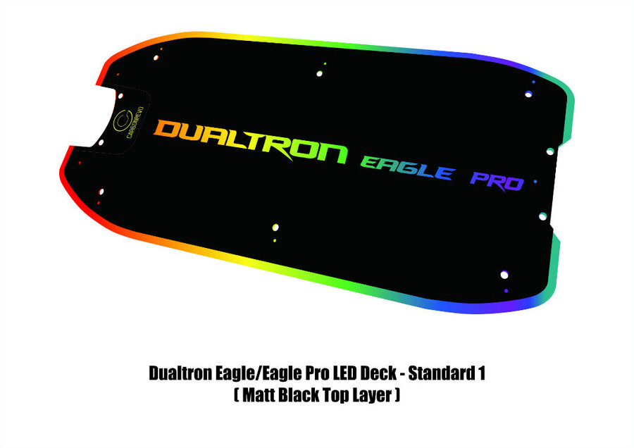 carbonrevo dualtron eagle led 3d blue deck cover