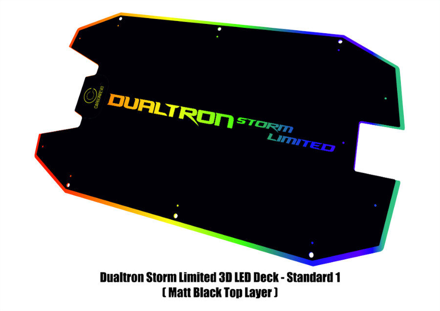 carbonrevo dualtron storm limited led 3d blue deck cover