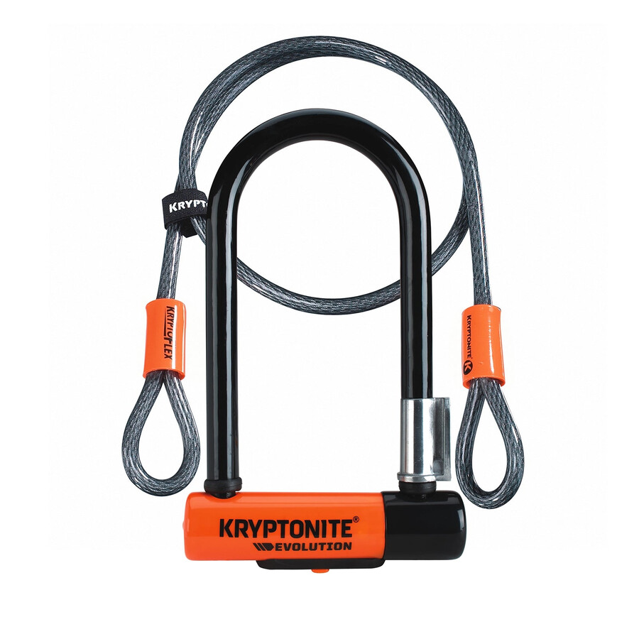 kryptonite - evolution mini-7 schloss mit 4-zoll-flexkabel